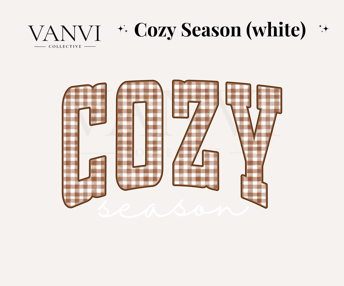 Cozy Season - White Font